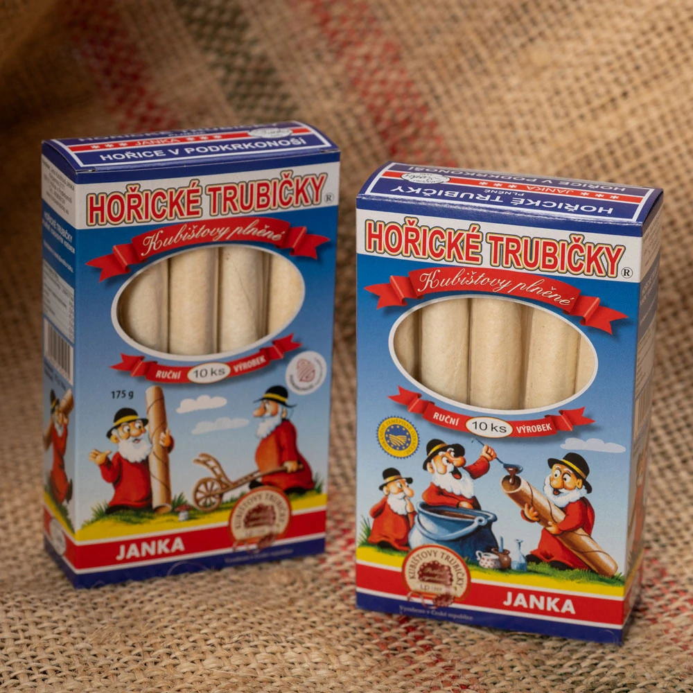 Hořické trubičky plněné kakaové 10ks 175g