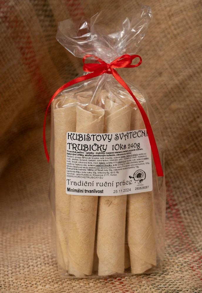 Kubištovy sváteční trubičky 10ks 240g