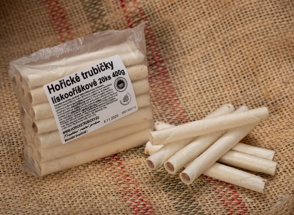 Hořické trubičky lískooříškové 20ks