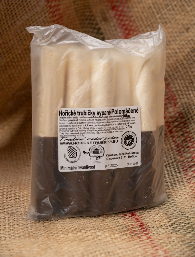 Hořické trubičky sypané polomáčené 10ks 270g