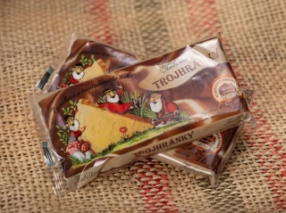 Kubištovy trojhránky kakaové 2ks 50g