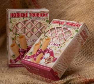 Hořické trubičky z lásky sypané 10ks 235g